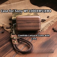 Suitable for Sony Wf-1000 Xm5 wf-xm4 Case Wooden Bluetooth Headset Protective Cover Solid Wood