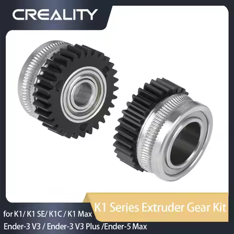 Creality K1 Series Extruder Gear Kit 2pcs 3d Printer Parts for K1/K1 SE/K1C / K1 Max /Ender-3 V3 / E