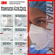 3M Respirator Mask Trial Pack / 9501+ / 1870+/ 9210+/ 9320A+/ 9322A+ / 9332A+ / 9513 / All Individua