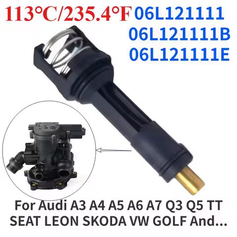 113℃ 06L121111 06L121111B 06L121111E For EA888 Engine Thermostat For Audi A3 A4 A5 A6 A7 Q3 Q5 TT SE