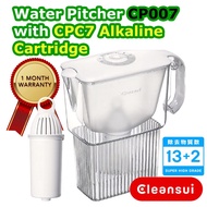 CLEANSUI CP007 water purifier pitcher with a CPC7 Alkaline cartridge filter. Product from Japan