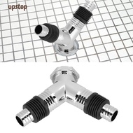 UPSTOTO Y Pipe Connector, with Trap Seal Waste Outlet Cover Drain Tee Joint, Backflow Preventer Fits