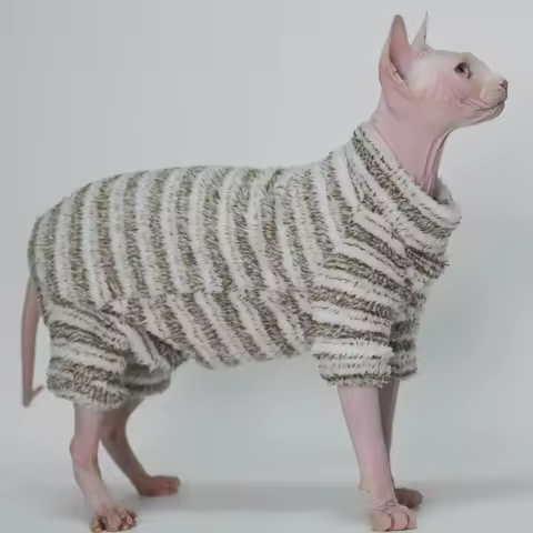 Hairless Cat Clothes Thick, Warm,Winter Four-Legs for Sphynx, Devon Rex, Cornish Rex, Abyssinian, an