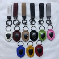 Suitable for Mercedes Benz Honda Toyota Porsche Shield Keychain 718 Macan Cayenne 911 Panamera New L