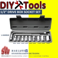 10pcs 1/2" Drive Box Socket Set 8MM - 24MM