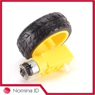 C388 Roda Motor DC Arduino Dual Axis Gear 3V 6V Wheel Dinamo Mobil Robot