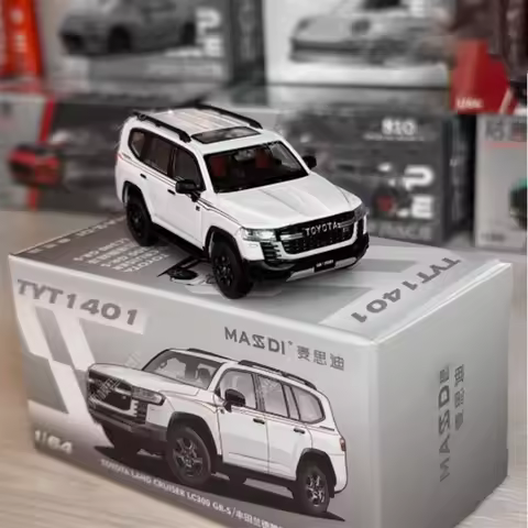Massdi 1:64 Scale Toyota Land Cruiser LC300 GR-S TYT1400 TYT1401 Simulation Alloy Car Model Collecti
