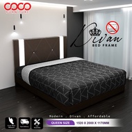 COCO 5 Feet Bed Frame Queen / Divan Base / Solid Divan Bedframe / Bed Frame Katil Queen / SET KATIL 