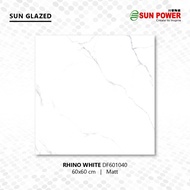 Keramik Lantai Body Putih Matt - Rhino White 60x60 cm | Sun Power