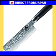 Nissho Cutlery Nakiri Knife [Double-edged Damascus Japanese Knife] 67-layer Damascus steel, 170mm bl