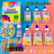 Bộ Kit Làm Slime Nước (Water Slime) 11 Món Đầy Đủ Màu Được Tự Chọn - Nguyên Liệu Làm Slime Trending