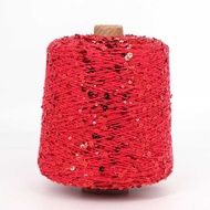 Cotton Sequin Yarn 3MM+6MM Large Small Strand Sequin Yarn Special Hand-Textile Fancy Yarn 500G