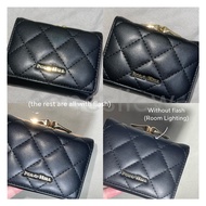 (LIGHTLY PRELOVED) AUTHENTIC POLO HILL Quilted Flap Women Wallet Pouch Purse + free POLO HILL recycle bag