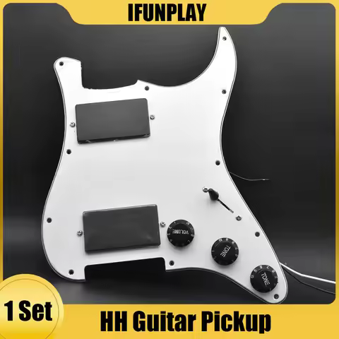 HH Electric Guitar Prewired Pickguard Pickup Loaded Ceramic Double Colis Humbucker Pickups for ST El