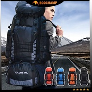 ECOCHAMP 90L LARGE Hiking Backpack Waterproof Hiking Bagpack Backpack Travel Bag Outdoor Camping Bag