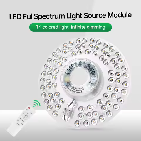 Dimmable LED Panel Light Kit 60W 100W round Replacement Ceiling Fan Light Module 220V-240V for Home 