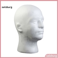 <salzburg>  Male Mannequin Head Foam Wig Stand Manikin Head Wig Cap Holder for Store Salon Home
