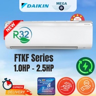 Daikin Aircond Inverter R32 1.0HP ~ 2.5HP FTKF MODEL (WITH WIFI ADAPTOR)