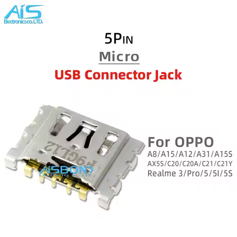20Pcs USB Charging Port Jack socket Connector dock For OPPO Realme 3 Pro 5 5I 5S C2 A8 A15 A12 A31 A