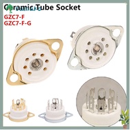 TAMAKO 1Pcs Valve Base, 7Pin B7G PCB Mount Ceramic Tube Socket, Durable Tin-Plated DIY GZC7-F GZC7-F