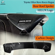 Toyota Hilux Revo Rocco Rogue Rear Roof Spoiler (HILUX/GR Sticker) Carbon Design Glossy Black/ HILUX