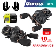 Banax Paragon Ics 10kg Maxdrag BC Baitcasting Fishing Reel 8BB High Speed Gear Freshwater Inshore