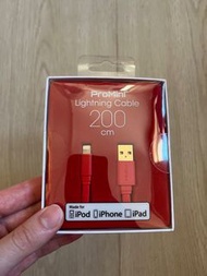 全新Pro Mini lightning cable 200cm MFI認證 for iphone ／ipad