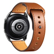 สายหนัง PU สำหรับนาฬิกา Samsung Galaxy Watch 6 Classic/6/5/4/Active 2ผู้หญิงผู้ชาย20มม. 22มิลลิเมตรหนังสายสำหรับ Huawei GT 4 Pro/ 4/3/2สำหรับ Amazfit