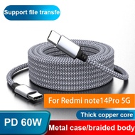 KY98 60W Type C To Type C 3M 5M 8M charger cable PD fast Charger Cable For Redmi note14Pro 5G Camera
