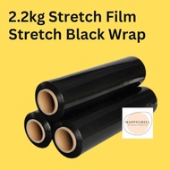 STRETCH FILM 2.2kg STRETCH BLACK WRAP | PLASTIC WRAPPING | WRAP