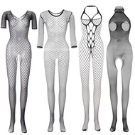 4 Style Sexy Costumes Body Suit Body Stockings Sex Erotic Open Crotch Teddy Lingerie Crotchless Baby