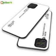 Đối Với Samsung Galaxy M62 Cứng Gradient Kính Vỏ Trường Hợp Chống Xước Vỏ Bảo Vệ Trở Lại