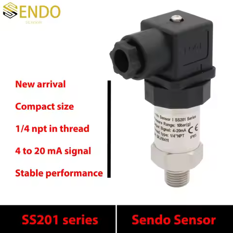 4 20mA Pressure Sensor Range 0 to 10bar 16 Bar 150psi Gauge 2.5 MPa 4MPa 600kPa IP65 1/4NPT G 1/4 Th