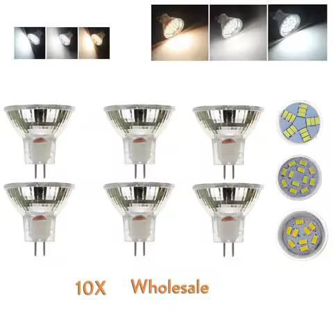 10X Mr11 Led Spot Light Bulb 2W 4W Dc 12V 3000K 4500K 6000K Smd2835 Gu4 Not Dimmable 9Leds 12Leds 15