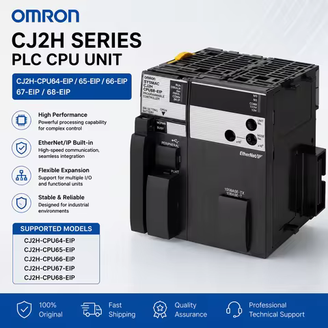 Original Omron CJ2H-CPU64-EIP CJ2H-CPU65-EIP CJ2H-CPU66-EIP CJ2H-CPU67-EIP CJ2H-CPU68-EIP PLC CPU