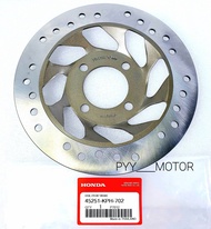 จานดิสเบรคหน้า แท้โรงงาน WAVE125 รุ่นคาร์บู = WAVE125i ไฟเลี้ยวบังลม = WAVE100S 2005 จาน4รู ขนาด220m