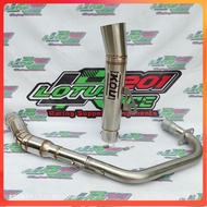 Kou Mahachai super open Spec pipe 51mm for Tmx 125 155 Rusi tc 125 155 Bajaj ct 100 125 Sniper135 Sniper150 Raider 150 carb /fi Euro 125 150 Pinoy 125 150 Canister pipe big elbow AHM Redleo Aun Charama Nueng Navin Nlk Daeng sai4