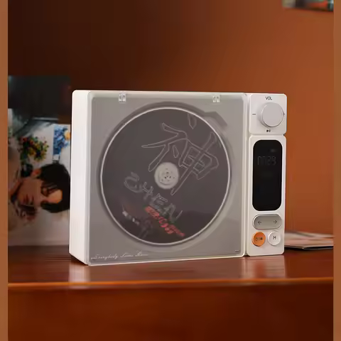 CD Player Bluetooth 5.0 Built-in Speaker Portable Rechargeable Support CD CD-R MP3 WMA USB 3.5mm AUX