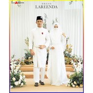Baju Nikah Full Set . Lace Dress . Baju Melayu Moden Cekak Musang . Baju Bertunang . Lareenda Dress 