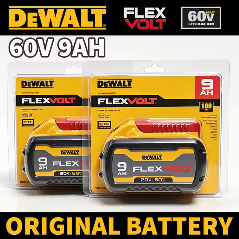 100% Original Dewalt 60V Battery 9AH FlexVolt Lithium Ion, 60V 9.0Ah DCB609 Replacement Battery Char