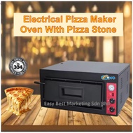 Stainless Steel Electric Pizza Oven Countertop Commercial Oven Pizza Stone Bakery 比萨炉台
