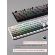 wireless keyboard mechanical keyboard keyboard Red Storm HW108 Side Engraved Three-Mode Wireless Blu