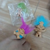 Vintage Trolls Mini Figures Collectibles