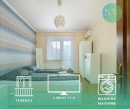 Rumah  m² dengan 2 bilik tidur dan 1 bilik mandi peribadi di 12. Hegyvidék (Buda Breeze 2BR Apt. w B