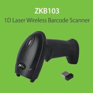 ZKTeco Wireless Barcode Scanner Symcode Handheld USB 2.4Ghz Screen Mobile Payment 1D QR Bar Code Reader ZKB103