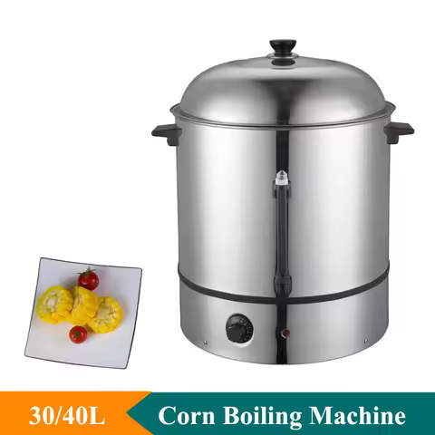 Temperature Control Sweet Corn Food Steamer Machine Stainless Steel Heating Fast Electric Corn Steam