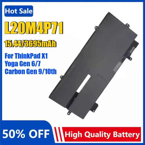 L20M4P71 Laptop Battery for Lenovo ThinkPad X1 Carbon Gen 9/10th 2021 Yoga G6 6/7 20XX 20XW 5B10W139