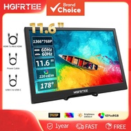 HGFRTEE Ultra Slim Portable Monitor 11.6-Inch Gaming Display for Laptop PC Mac USB-C External Monito
