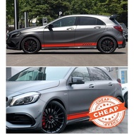 Style Side Stripes Decal Stickers for Mercedes Benz W176 A Class A45 AMG