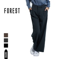 Forest Seluar Panjang Perempuan | Forest Ladies Tailored Pleated Long Pants Women Wide Leg Pants - 8